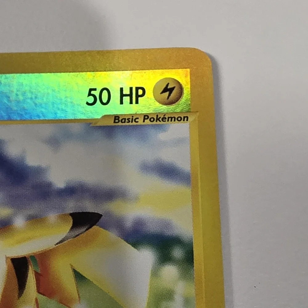 Pikachu Holographic Trading Card - Yellow